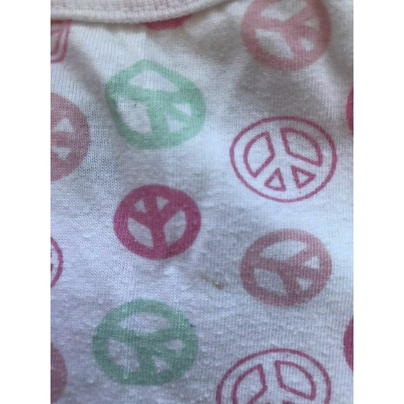 Girl's Size 9m 6-9 Months Lot of 3 Calvin Klein Peace Sign Tops in Pink, White - Picture 7 of 7